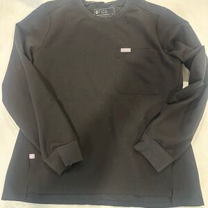 FIGS Womens Black Long Sleeve Shirt